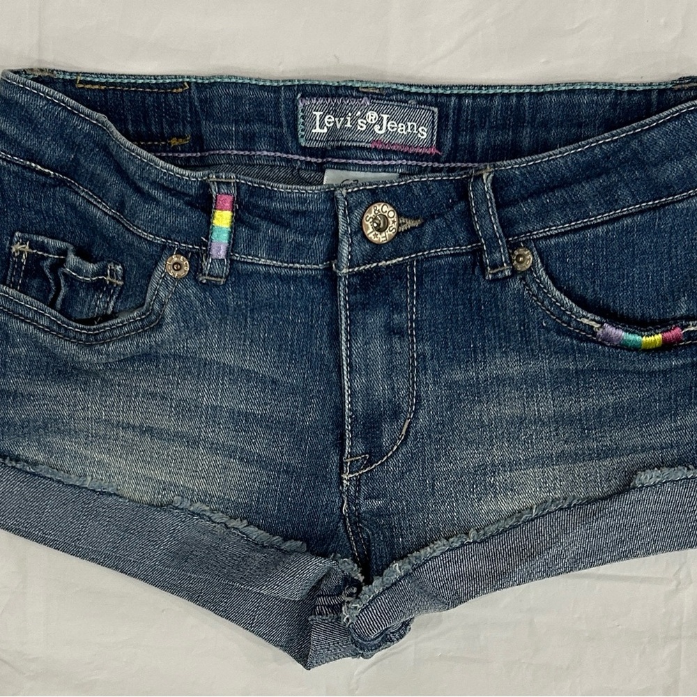 Levi's Dark Blue Kids Denim Shorts